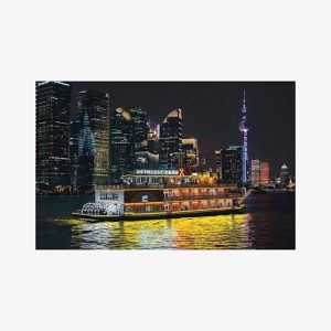 Shanghai Night River Cruise Tour with Xinjiang Style Dining Experience